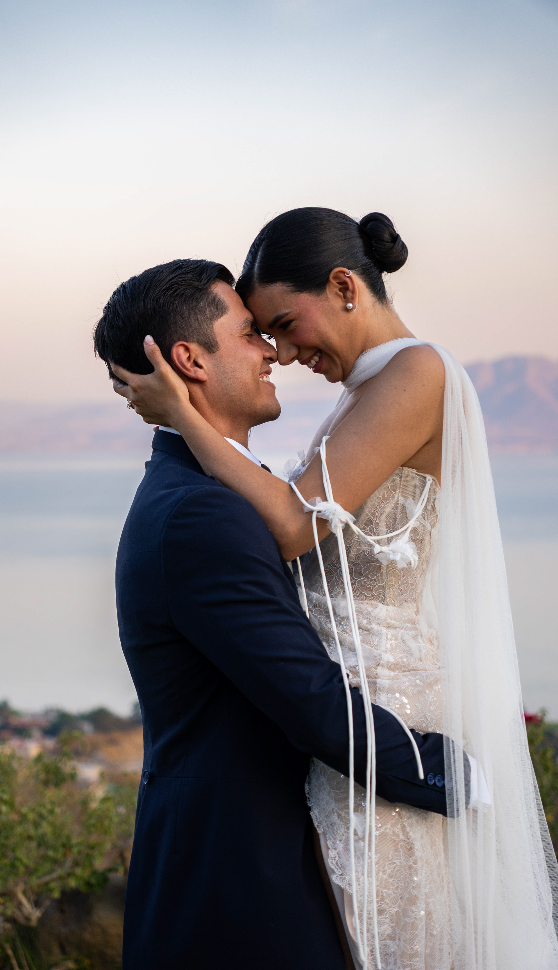 Lago de Chapala al atardecer — sesión de bodas